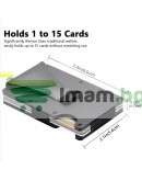 Портфейл за карти със щипка и RFID защита